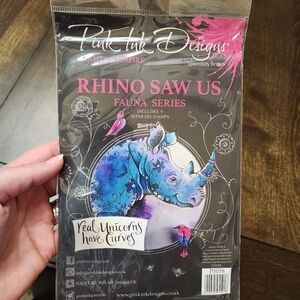 Pink Ink Designs Rhino Saw Us Stamp
